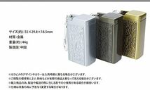 prendre 携帯灰皿 カラビナ付き 吸い殻入れ 金属製 フタ付き 小型 軽量 喫煙グッズ アッシュトレイ 持ち運び便利 男性_画像8