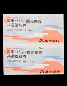 ミニレタかゆうパケットポストmini発送 富士急行 電車 バス 観光施設 共通優待券 ２枚セット(検索用:ふじやま温泉 天晴 )