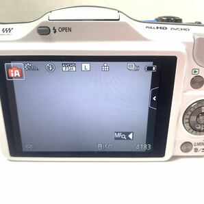 Panasonic パナソニック LUMIX DMC-GF5W デジタルカメラ ダブルレンズキット ホワイト シルバー 通電確認済み KDの画像3