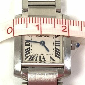 【不動品】Cartier カルティエ タンクフランセーズ SS QZ 2300 CC551988 腕時計 レディース リューズ正常 本体のみSYの画像8
