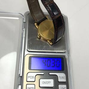 【不動品】BVLGARI ブルガリ メンズ 金時計 ブルガリブルガリ YG 革ベルト BB30GL F47221 K18 750 刻印あり ベルト込み総重量40.30g SYの画像8