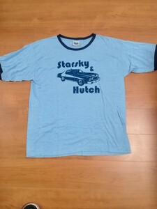 貴重品　ビンテージ　リンガーＴシャツ　スタスキー&ハッチ　サイズ　XXL 2XL　アメ車　フォード　グラン　トリノ