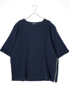 DRIES VAN NOTEN/ Dries Van Noten hem Zip stripe wool pull over tops T-shirt [MTSA74702]