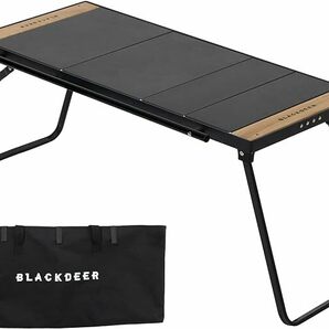 BLACKDEER 折りたたみIGTテーブル アルミニウム コンパクト 軽量 両側伸縮可能 パネル4枚付き キャンプバーベキュー/ハイキング/ピクニックの画像1