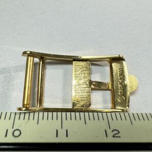 オメガ 尾錠 12mm幅 OMEGA 金色 buckle SWISS GOLD plated ま-1の画像7