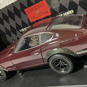 京商 1/18 日産 フェアレディ 240ZG HS30H 1971 ワイドホイールバージョン マルーン KYOSHO FAIRLADY WIDE WHEEL VERSION ワタナベホチールの画像5