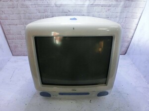 JS【3と-61】【160サイズ】Apple/iMac G3-350MHz ブルー/デスクトップパソコン/PC/通電可/ジャンク/※傷・汚れ・破損有