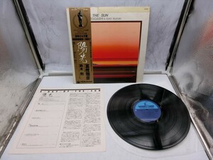 JS【3は-13】【80サイズ】▲LP 富樫雅彦＆鈴木勲 陽光/A DAY OF THE SUN/帯付き/レコード/和ジャズ/※パッケージ傷み有