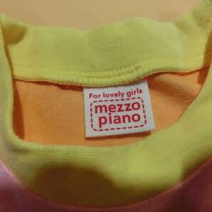 【HW84-99】【送料無料】mezzo piano メゾピアノ プリント コットン 半袖Tシャツ/キッズ110cm/子供服の画像2