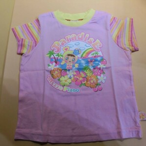 【HW84-99】【送料無料】mezzo piano メゾピアノ プリント コットン 半袖Tシャツ/キッズ110cm/子供服の画像1