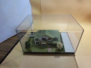 [HW92-09][80 size ]^ construction model miniature model house clear case attaching / geo llama objet d'art /* scratch dirt have 