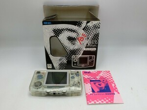 【HW81-77】【60サイズ】▲SNK NEOGEO POCKET/ネオジオポケット クリスタル/NEOP18010/通電可 ジャンク/※傷 汚れ 液漏れ有