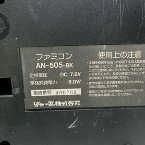 【HW81-91】【80サイズ】▲SHARP AN-505BK ツインファミコン/twinFAMICOM/家庭用ゲーム機/通電可 ジャンク扱い/※傷 汚れ 破損有の画像6