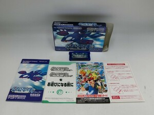 【HW87-91】【60サイズ】▲ゲームボーイアドバンス ソフト/ポケットモンスター サファイア/ポケモン/※傷・汚れ・外箱傷み有