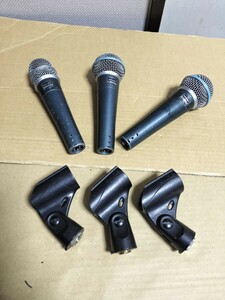 3本セットSHURE シュア ダイナミックマイク BETA57A BETA58A 