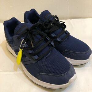 adidas アディダス スニーカー 25.5cm HWI 28Y001 01/19 ネイビー ブラック ホワイト メンズ シューズ 靴 軽量 OrthoLite