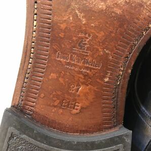 SCOTCH GRAIN スコッチグレイン ビジネスシューズ レザーシューズ ストレートチップ ブラック 27cm 3E 05 03524 B メンズ 紳士 靴 の画像6