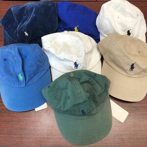 polo ralph lauren ポロ ラルフローレン キャップ 7点セット 帽子 CAP コーデュロイ コットン 男女兼用 ブルー グリーン ホワイト ベージュ