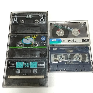 SONY CDix2 60/SONY CDix2 50/AXIA PS-2S 54/AXIA JZ2 120 カセットテープ ハイポジ5本まとめて