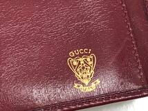 ★中古品★オールドグッチ がま口長財布 レッド 赤 Gucci_画像8