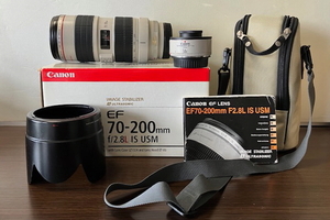 美品　キャノンEF70-200mm F2.8L IS USM　＋　エクステンダー EF1.4x 