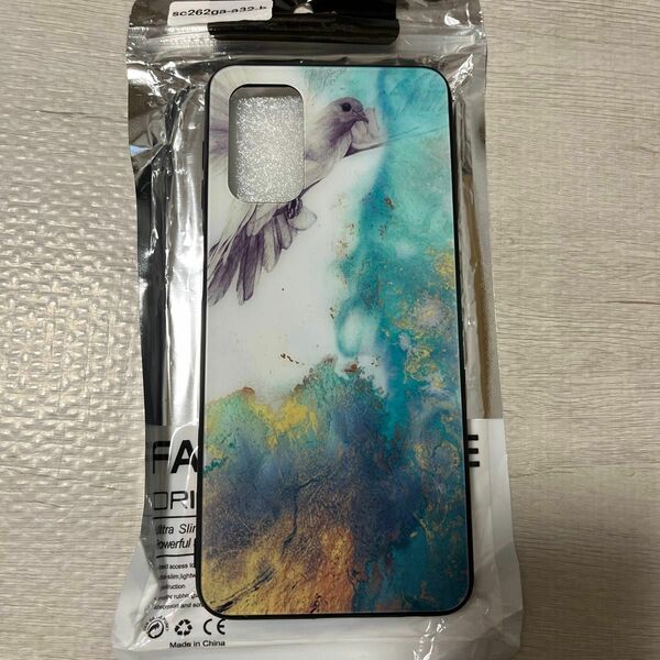 GALAXY a32 ケース カバー ハードケース ギャラクシー 鳩 緑