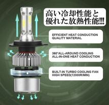 H4 LED ヘッドライト バルブ 最新型 ホンダ アクティ バモス ホビオ トラック N BAN BOX HBD JJ1 JBD JJ2JF1 JF2 HM1 HM2 車検対応 爆光_画像8