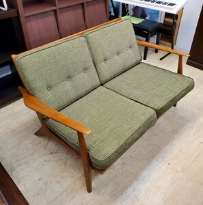 アクメ ファニチャー ACME Furniture 2シーターソファー 2人掛けソファ ファブリック 布製 グリーン 検) デルマー DELMAR アッシュ材 廃盤 