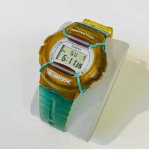 【稼働品】　CASIO/カシオ　G SHOCK　Gショック DW-600 腕時計　デジタル　PROTECTION　ブルー　クリア　（kn）_画像1