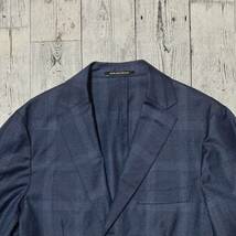 UNITED ARROWS 高級イタリア生地 CANONICO ウール 段返 3B ジャケット 48 Lサイズ相当 テーラードジャケット green label relaxing _画像4