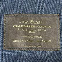 UNITED ARROWS 高級イタリア生地 CANONICO ウール 段返 3B ジャケット 48 Lサイズ相当 テーラードジャケット green label relaxing _画像7