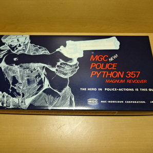 長期保管品 モデルガン MGC NEW POLICE PYTHON 357 箱付きの画像9