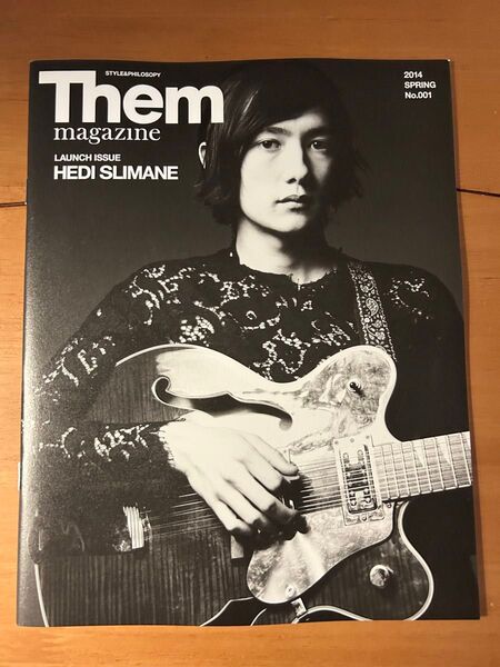 Them magazine ゼムマガジン 付録 HEDI SLIMANE 2014 SPRING No.001 ノートブック
