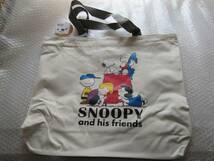 スヌーピー ピーナッツ SNOOPY PEANUTS 新品 トートバッグ BAG かばん　カバン ウッドストックチャーリーブラウン_画像2