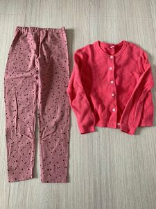 UNIQLO カーディガンとレギンスパンツのセット