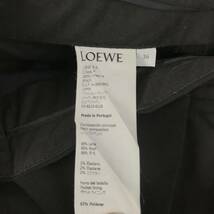 j83 LOEWE ロエベ ウール センタープレス パンツ スラックス ボトム ブラック 黒 36 レディース 正規品 フォーマル ビジネス_画像6