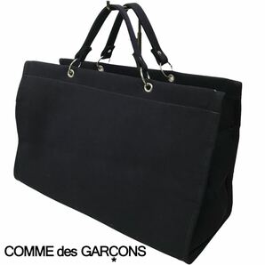 j151 Comme des Garcons コムデギャルソン トートバッグ キャンバス ネイビー ハンドバッグ レディース メンズ 男女兼用 GK102010 正規品の画像1