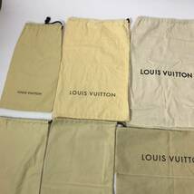 j291 LOUIS VUITTON ルイヴィトン 保存袋 布袋 収納袋 巾着袋 保護袋 シューズ入れ 14枚セット 正規品 まとめ売り_画像8
