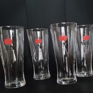 【昭和レトロ】ニッカシードルグラス　4個　ニッカウヰスキー　未使用 コップ グラス