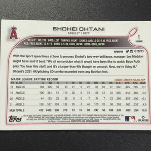 大谷翔平 2022 Topps Chrome REFRACTOR リフラクター Shohei Ohtani MLBカードの画像2