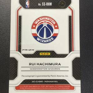 八村塁 2021 Prizm Sensational Signatures RED CHOICE サインカード Rui Hachimura Autograph レイカーズ NBAカードの画像2