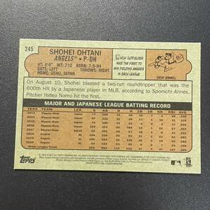 大谷翔平 2021 Topps Heritage Shohei Ohtani MLBカードの画像2