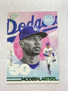 250枚限定 Mookie Betts 2022 Topps Gallery GREEN Modern Artist MLBカード