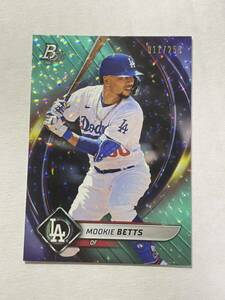 250枚限定 Mookie Betts 2022 Bowman Platinum AQUA FOIL MLBカード