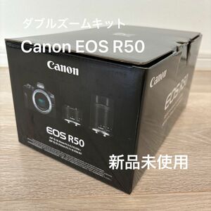 【新品未使用】EOS R50 ダブルズームキット ブラック