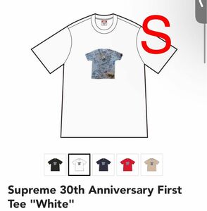 Supreme 30th Anniversary First Tee White