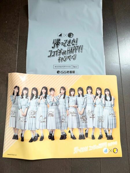 日向坂46♪新品クリアファイル♪帰ってきたココイチdeHAPPY!キャンペーン