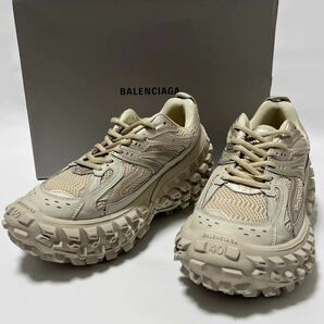 付属品あり 美品 BALENCIAGA バレンシアガ DEFENDER ディフェンダー ローカットスニーカー685613サイズ40 ベージュ Bouncerの画像9