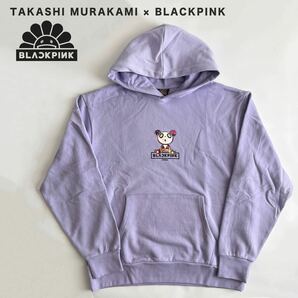 新品 希少 Takashi Murakami × BLACKPINK Pandakashi Dreams Hoodie ブラックピンク 村上隆 コラボフーディー XLサイズ ラベンダー紫 の画像1
