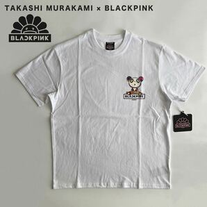 新品 希少 Takashi Murakami × BLACKPINK In Your Area Pandakashi Dreams T-Shirt ブラックピンク 村上隆 コラボTシャツ Lサイズ 白の画像1